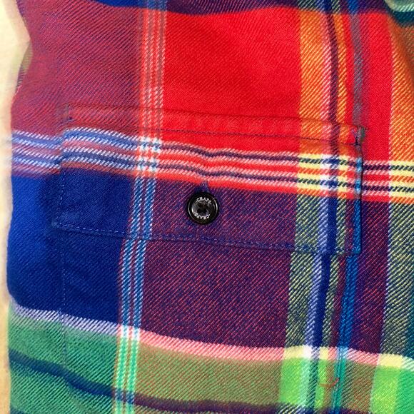 Chaps Women’s Multicolor Plaid Zip Up Long Sleeve Shirt Jacket Size Medium - Picture 8 of 8